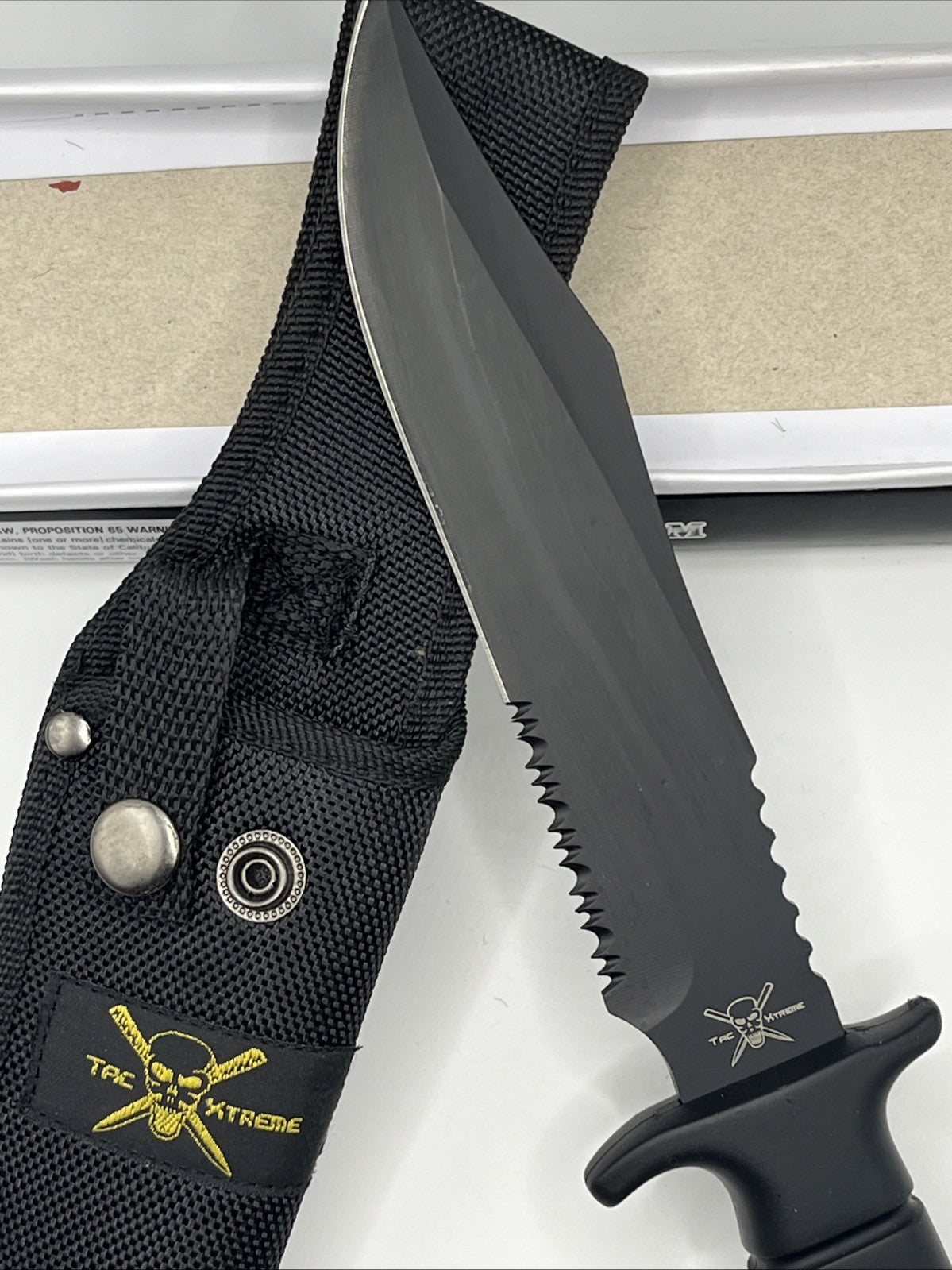 Sandstorm 18-460B 11.5”,w/Blood Groove And Saw Black Plastic Handle