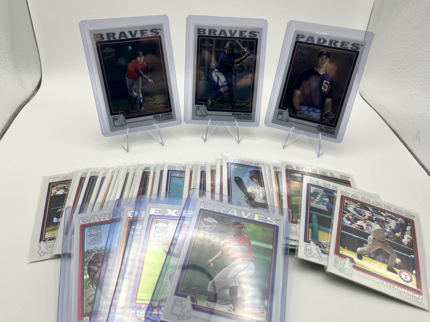 2004 TOPPS Chrome Baseball Card Lot (37)