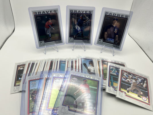 2004 TOPPS Chrome Baseball Card Lot (37)