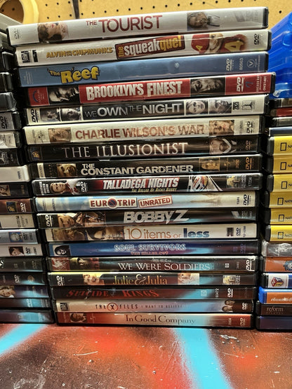 DVD Movies And Blue ray DVD Lot (58)