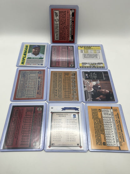 Bo Jackson Baseball Card Lot (10)