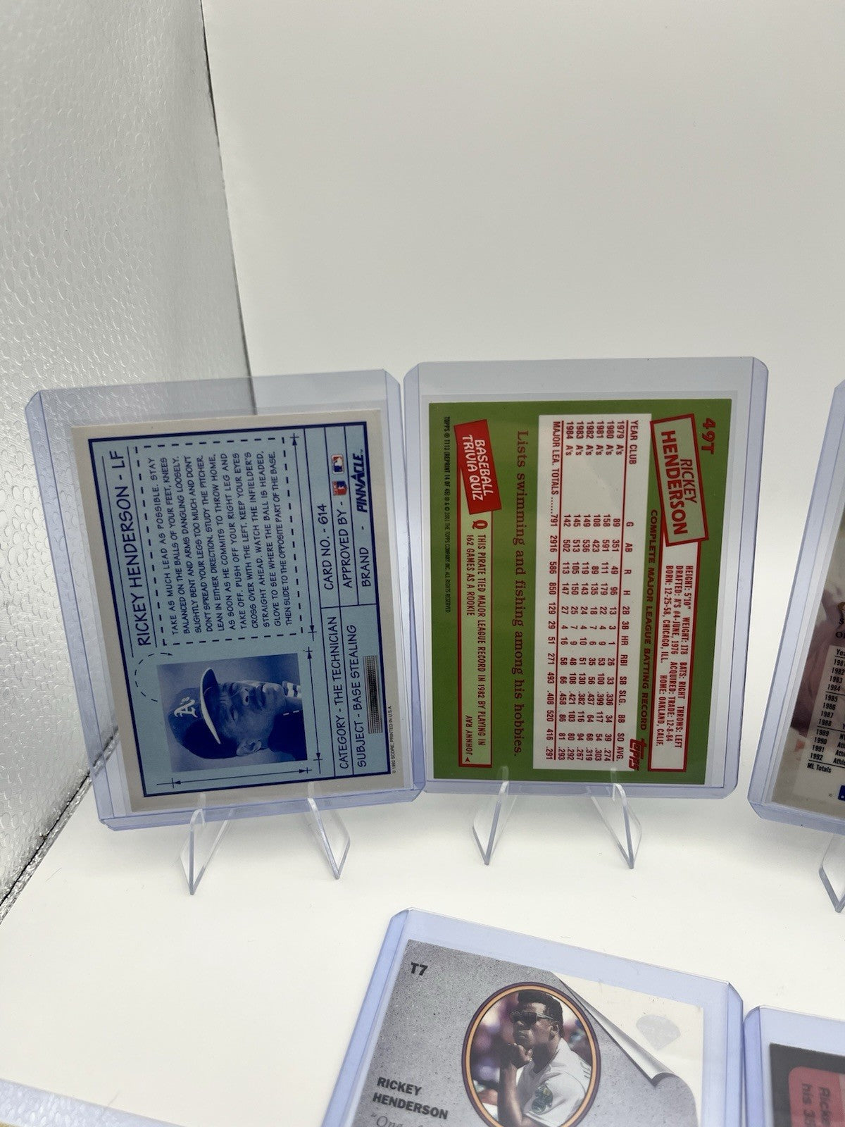 Ricky Henderson Baseball Card Lot (14)