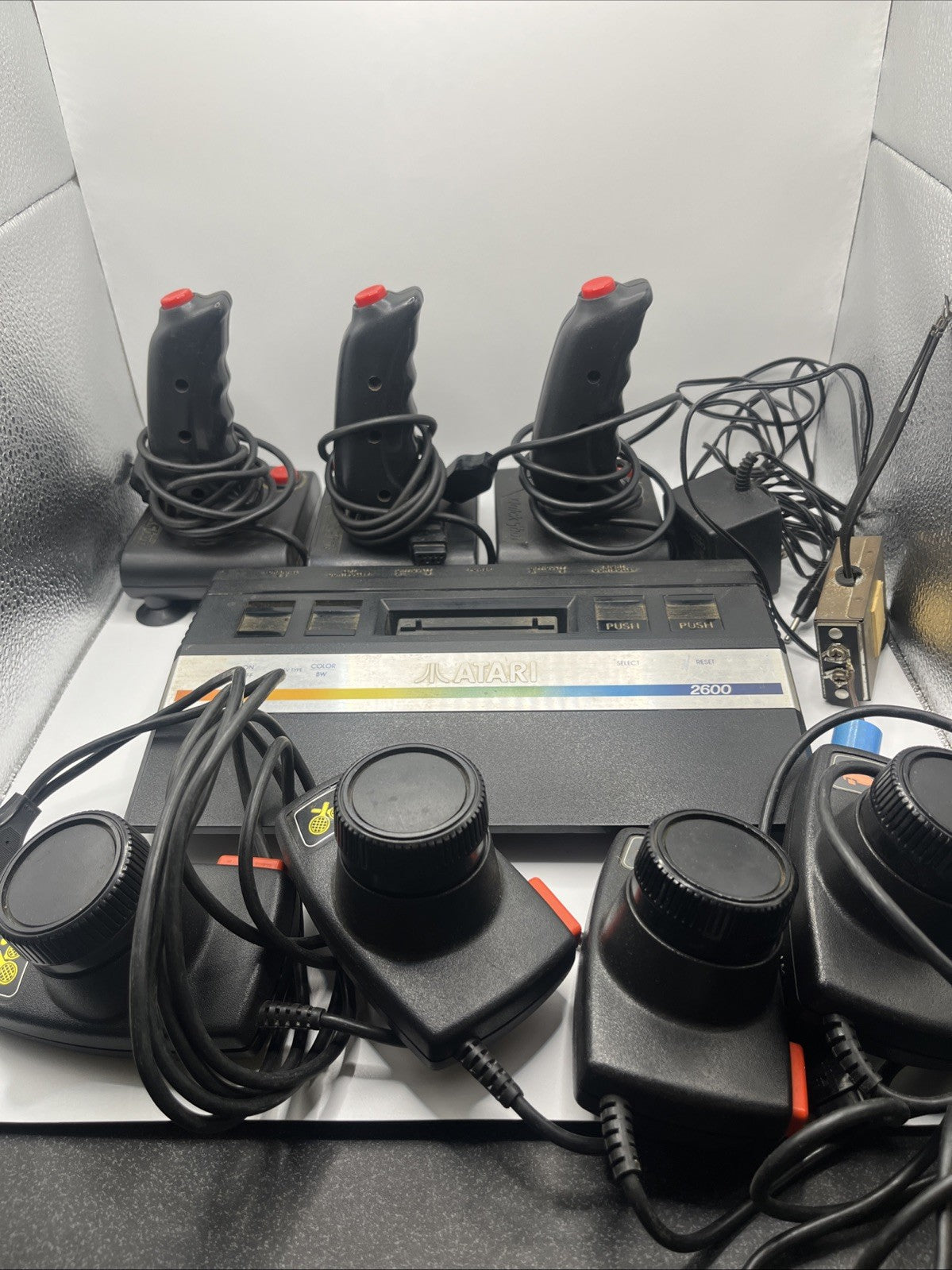 Atari 2600 System Bundle with Console, Joysticks, Paddles , Adapter