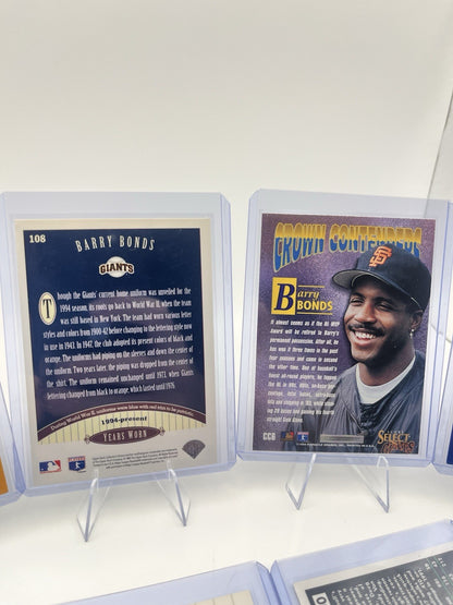 Barry Bonds Baseball Card Lot (14)