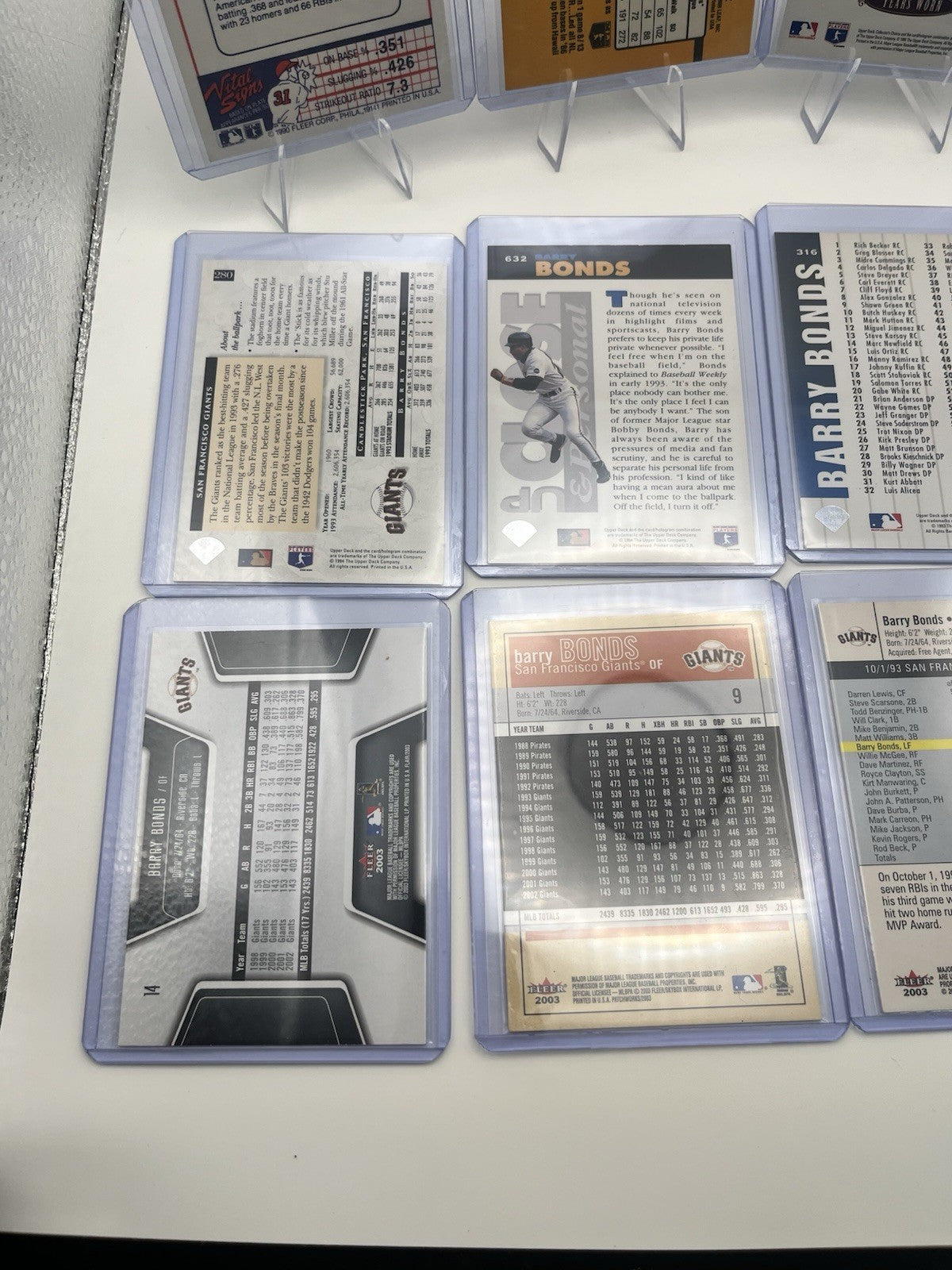 Barry Bonds Baseball Card Lot (14)