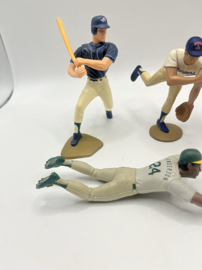 vintage mlb figurines Lot (4)-Rickey Henderson-Nolan Ryan-Bo Jackson-