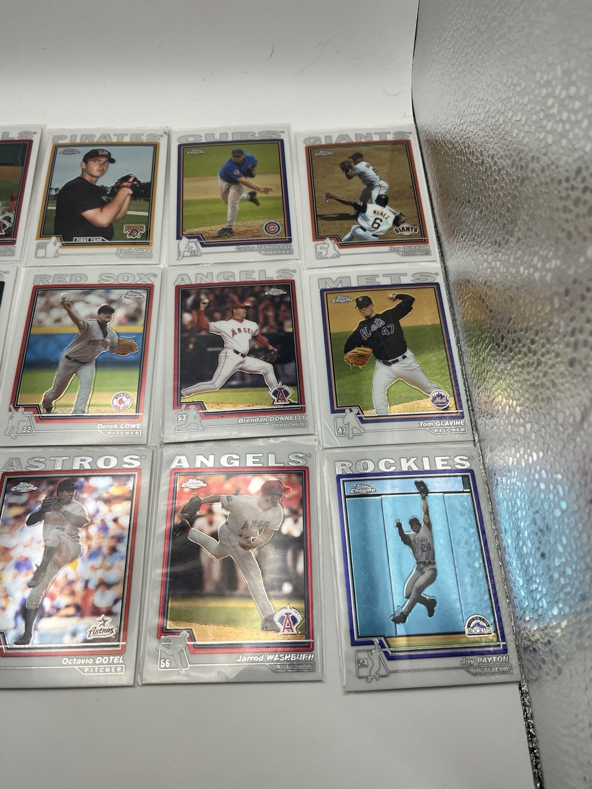 2004 TOPPS Chrome Baseball Card Lot (37)