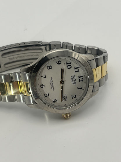 acqua indiglo watch 35mm, Stainless Steel