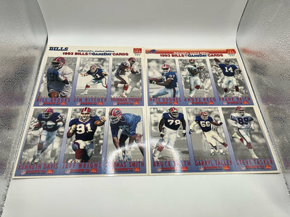 1993 McDonald's NFL Limited Edition GameDay Collector Cards Full Set All 3Sheets