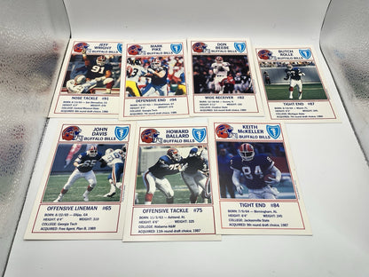 1990 POLICE SERIES BLUE SHIELD BUFFALO BILLS Card Lot (32)
