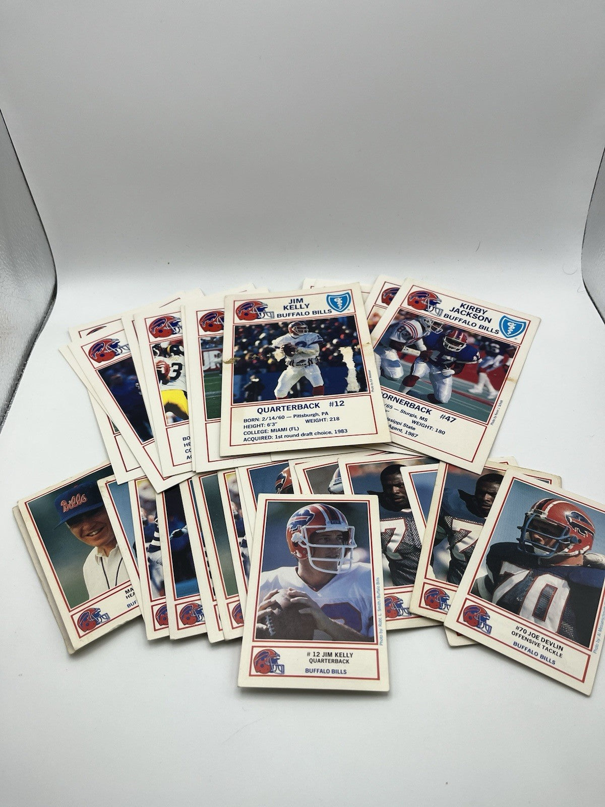 1990 POLICE SERIES BLUE SHIELD BUFFALO BILLS Card Lot (32)