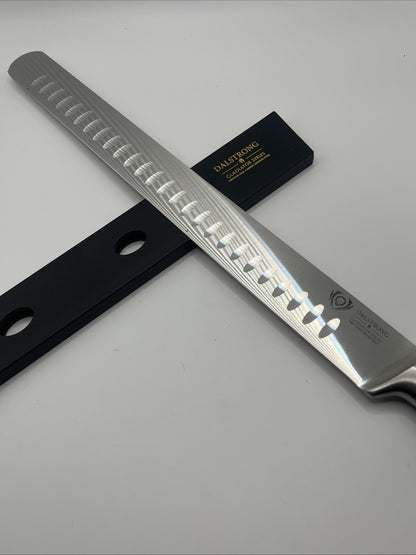 Razor Sharp 12-Inch Granton Edge Meat Carving Knife - NSF Certified Luxury Gift