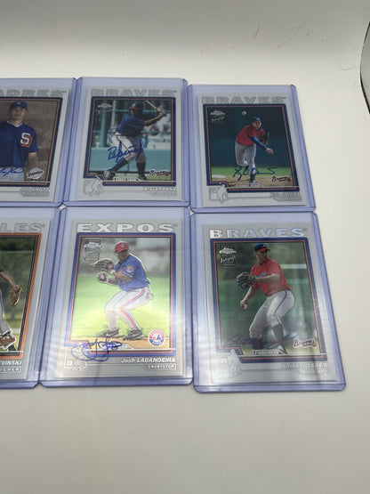 2004 TOPPS Chrome Baseball Card Lot (37)