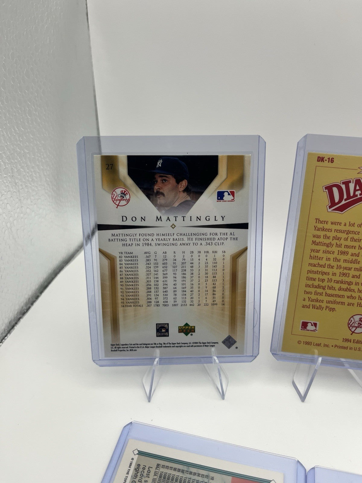 Don Mattingly Baseball Card Lot (10)