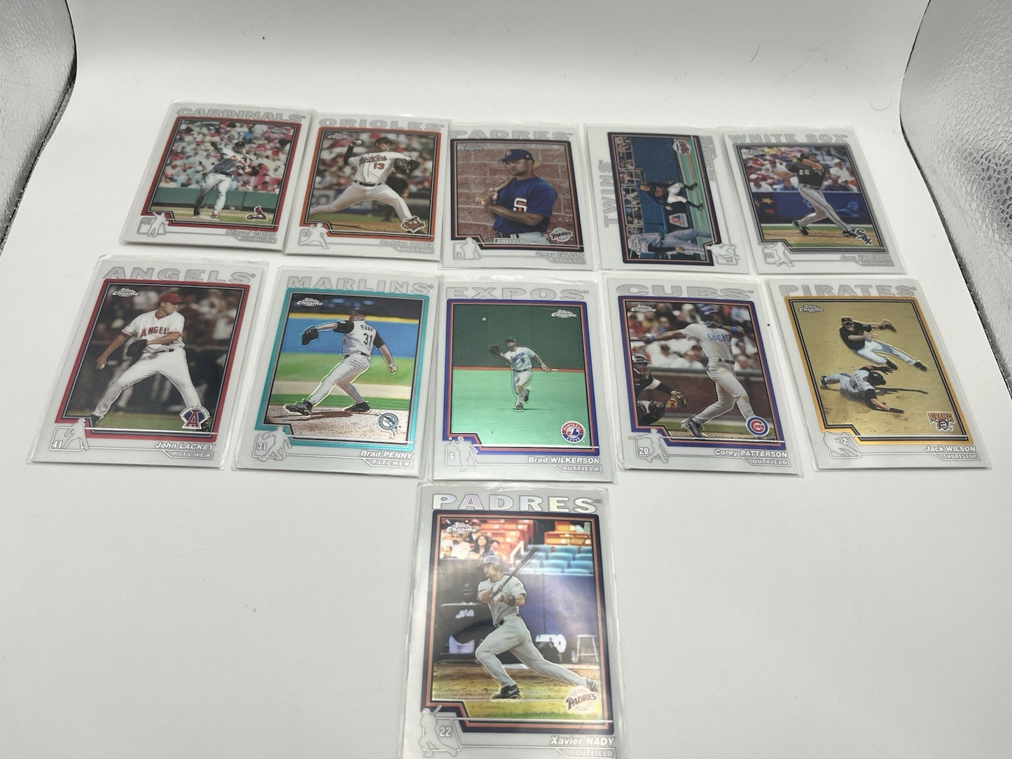 2004 TOPPS Chrome Baseball Card Lot (37)
