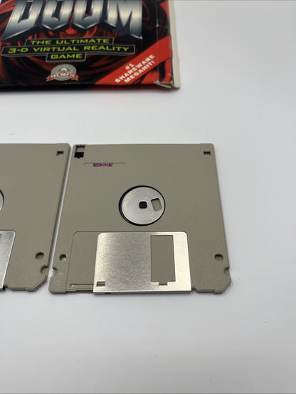 1994 Doom Ultimate 3D Virtual Reality Game Shareware (2) 3.5 Floppy Disks
