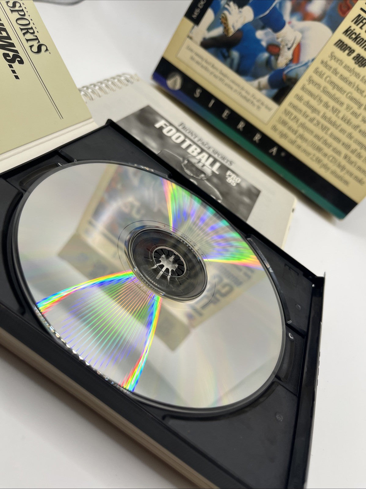 Front Page Sports NFL Football Pro 95 Big Box PC Game MS-DOS FloppyBarry Sanders