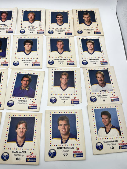 1987-88 Hostess / Wonder Bread NHL Hockey/ Buffalo Sabers Card Lot (29)