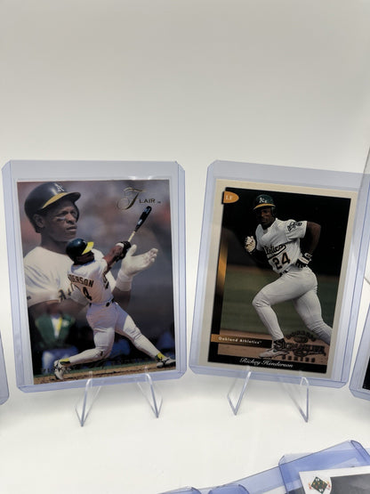 Ricky Henderson Baseball Card Lot (14)