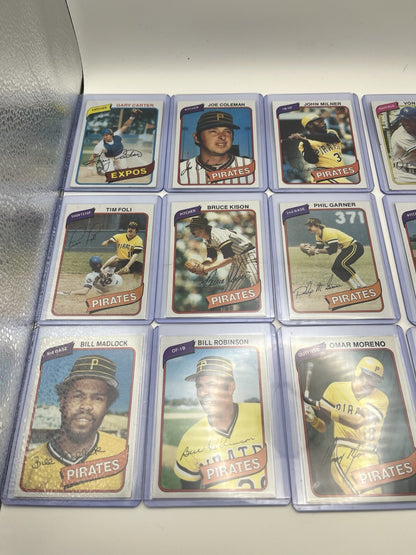 1980 TOPPS Baseball Card Lot(27) -Pirates