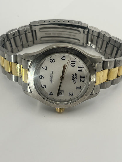acqua indiglo watch 35mm, Stainless Steel
