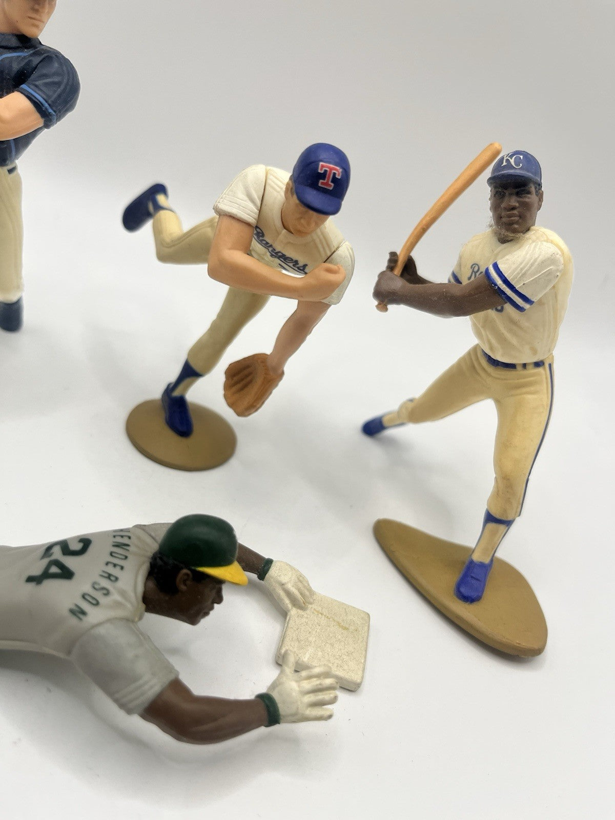 vintage mlb figurines Lot (4)-Rickey Henderson-Nolan Ryan-Bo Jackson-
