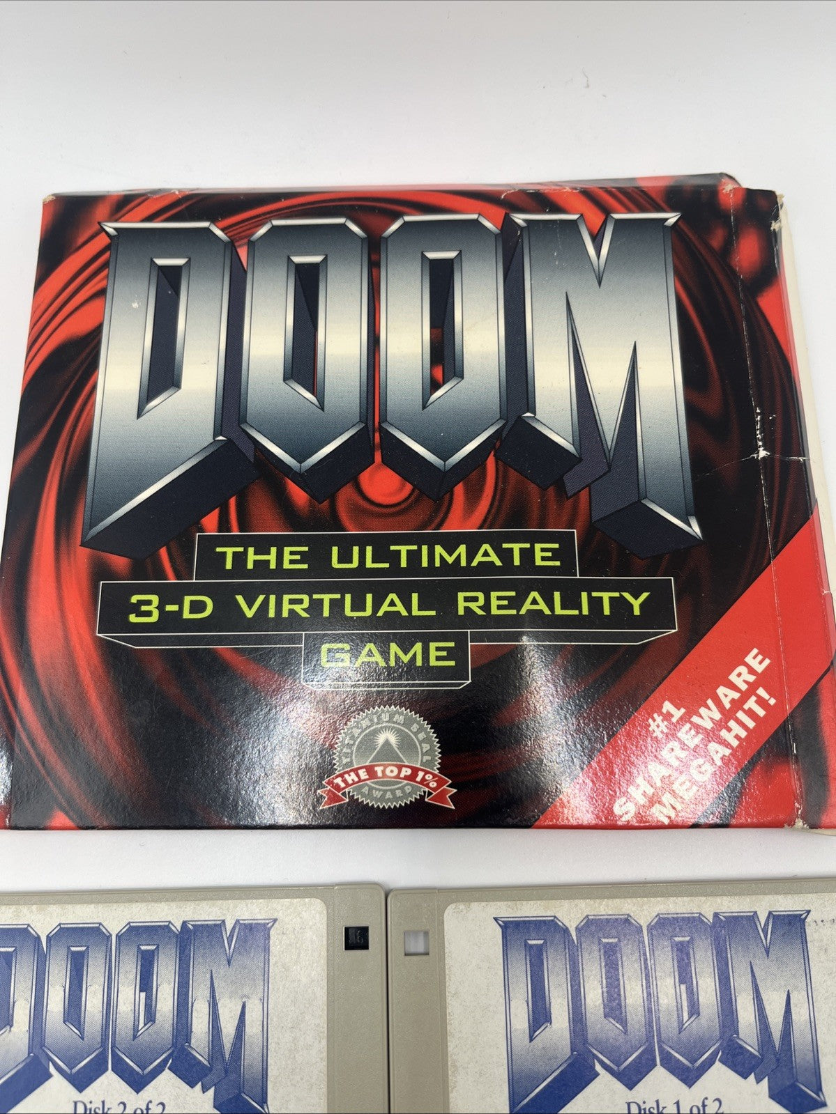 1994 Doom Ultimate 3D Virtual Reality Game Shareware (2) 3.5 Floppy Disks