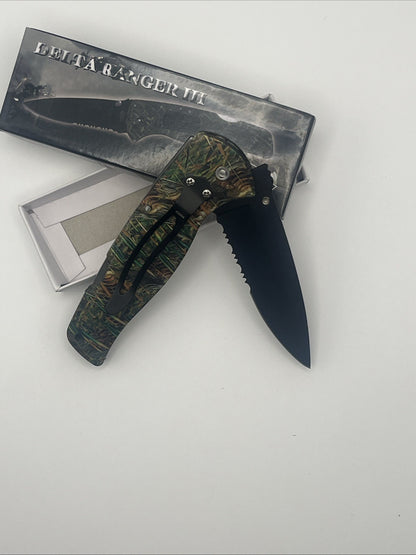 FROST CUTLERY DELTA RANGER III FOLDING KNIFE 18-808CAT
