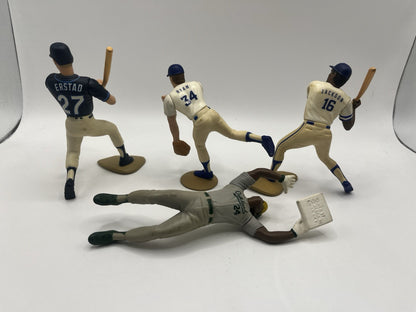 vintage mlb figurines Lot (4)-Rickey Henderson-Nolan Ryan-Bo Jackson-