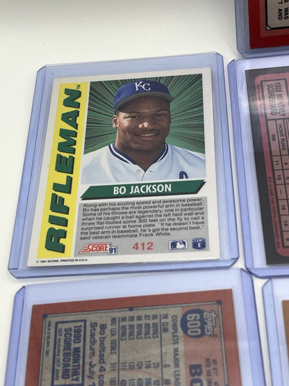 Bo Jackson Baseball Card Lot (10)