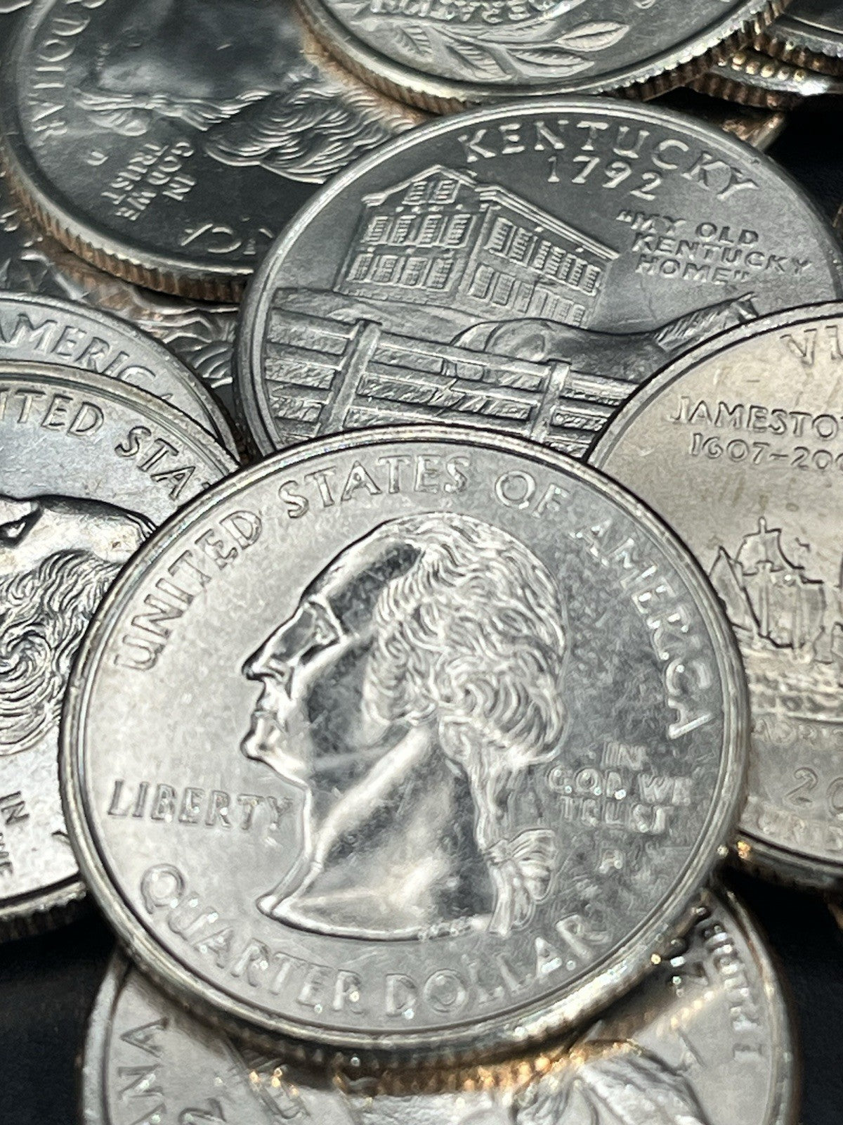 40 Quarters, All Different States, Uncirculated, 1999-2003.