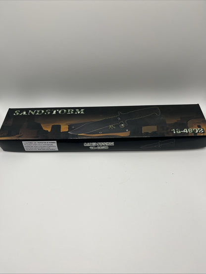 Sandstorm 18-460B 11.5”,w/Blood Groove And Saw Black Plastic Handle