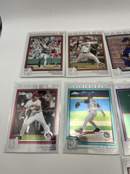 2004 TOPPS Chrome Baseball Card Lot (37)