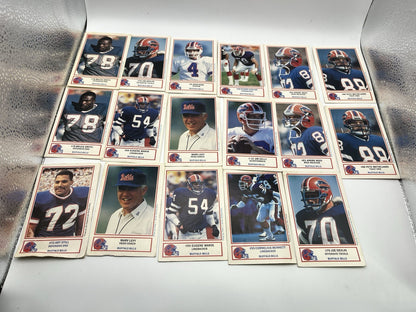 1990 POLICE SERIES BLUE SHIELD BUFFALO BILLS Card Lot (32)