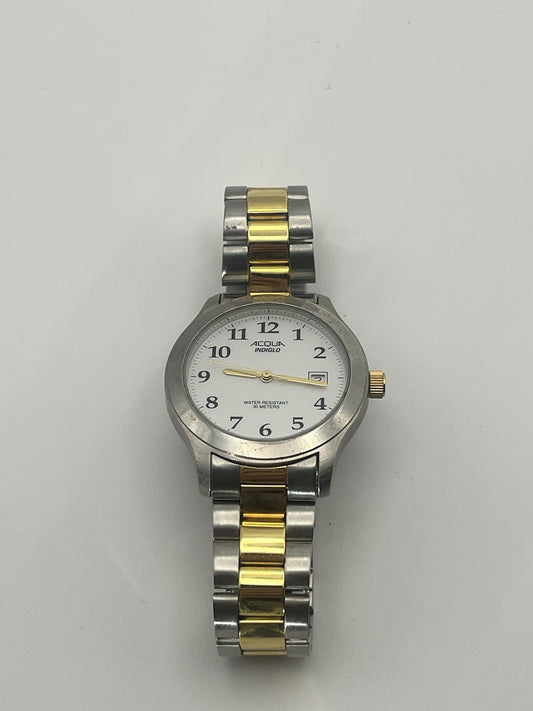 acqua indiglo watch 35mm, Stainless Steel