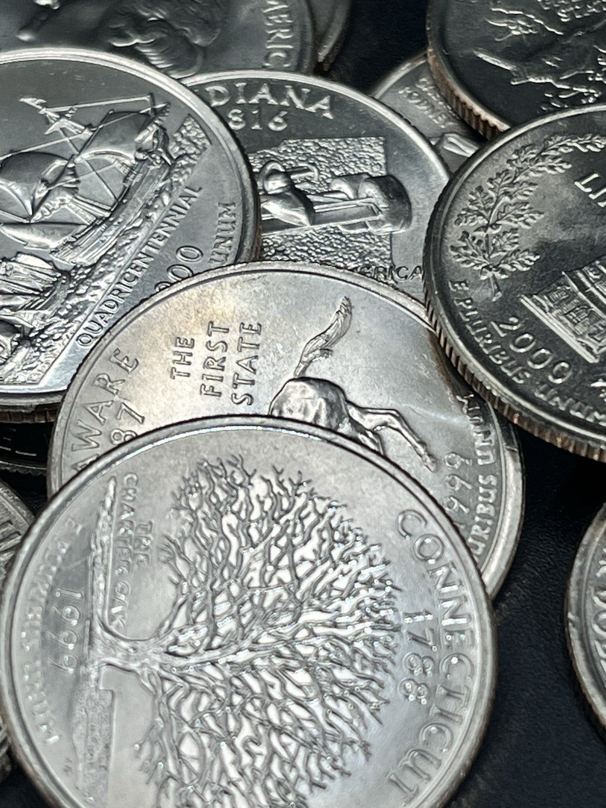 40 Quarters, All Different States, Uncirculated, 1999-2003.