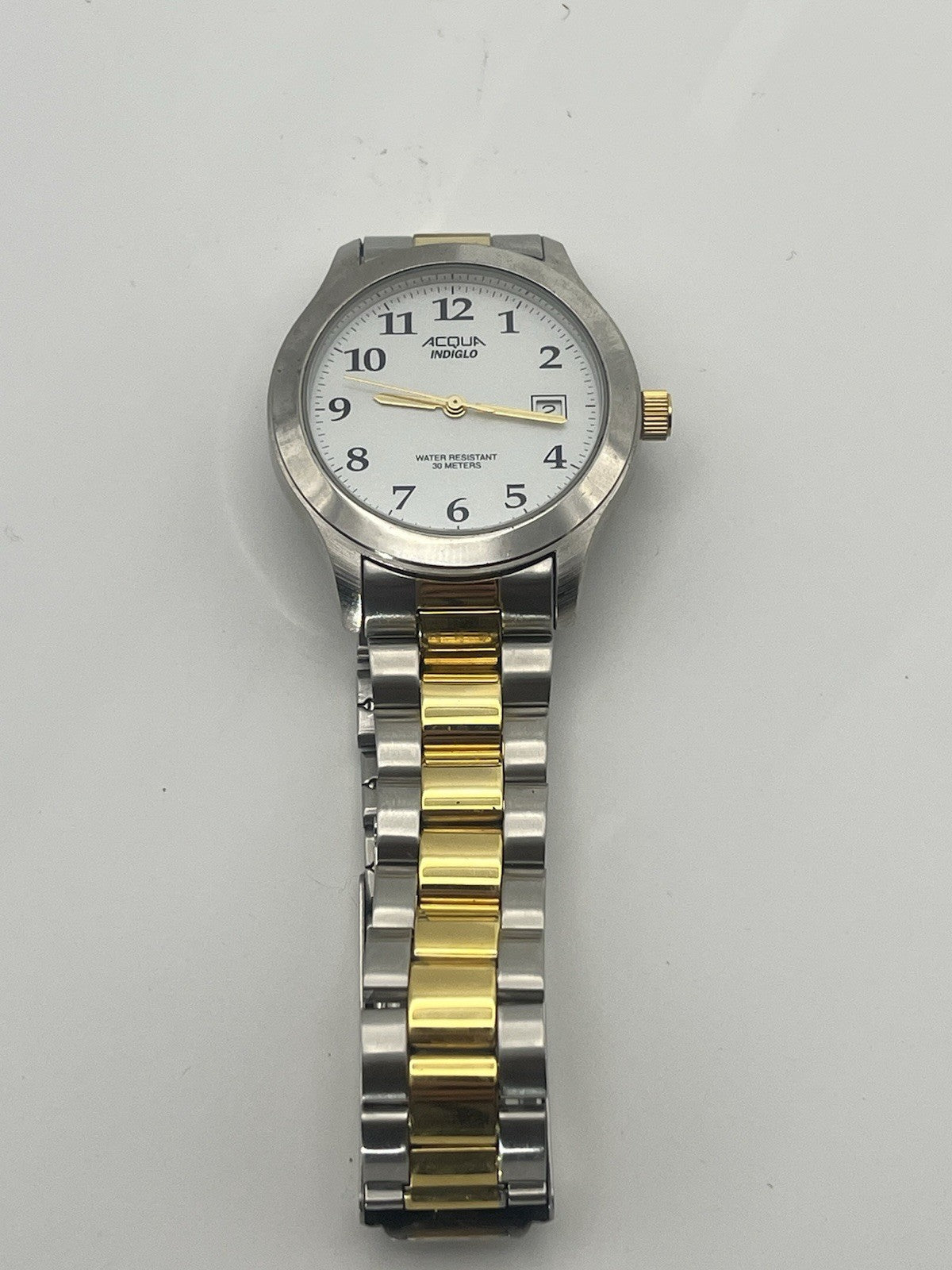 acqua indiglo watch 35mm, Stainless Steel