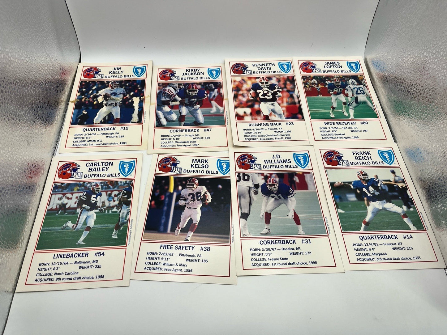 1990 POLICE SERIES BLUE SHIELD BUFFALO BILLS Card Lot (32)
